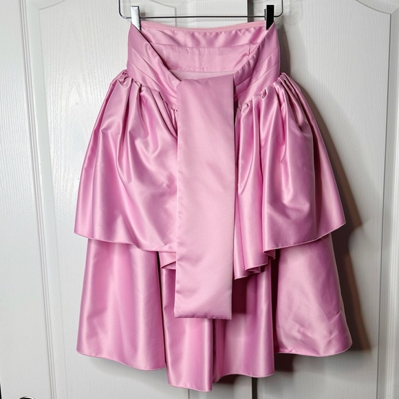 ROTATE by BIRGER CHRISTENSEN Carmina Tiered Ruffle Dress in Prism Pink Size 6 - Picture 7 of 16